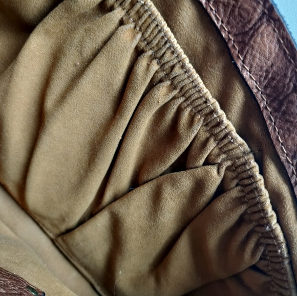 PATRICIA NASH VITO Shoulder Bag Italian Leather Flap Bag Carmel Brown - Picture 9 of 15